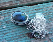 Labradorite Necklace, Sterling Silver Gemstone Pendant, Natural Labradorite Oval pendant,  Labradorite Gift Jewelry ,Flash Labradorite