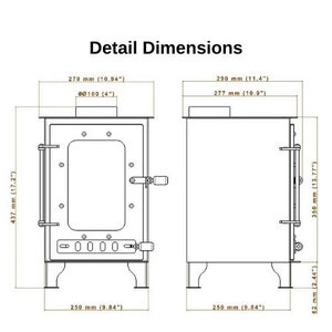 Wood Burning Stove, Wood Stove, Camping Stove, Caravan Stove, Campervan ...