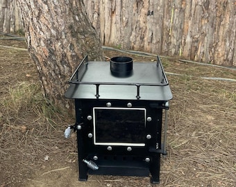 Premium Wood Stove for tiny house, stove for caravan, wood burning stove, fire pit stove, campervan stove, tent stove, outdoor stove