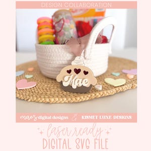 Sweetie Pie Valentine SVG, Pie Valentine tag SVG, Retro Valentine mand tag laserbestand, unieke Valentine SVG, Valentine laserbestand