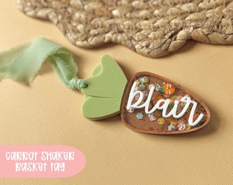 Easter Carrot Shaker Tag SVG, Easter Shaker Tag SVG, Cute Easter Tag Laser File, Easter Shaker SVG, Shaker Laser File