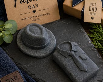 Father's Day Shower Steamer Gift Set - Aromatherapy Shower Bombs, Shower Fizzy, Gift for Dad, Gift for Brother, Gift for Him, Spa Gift Box