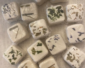 Essential Oil Deodorizer Cubes - Sink Fizzy Freshener, All Natural Bathroom Drain Cleaner, Kitchen Sink Tablets, Spring Clean Hostess Gift