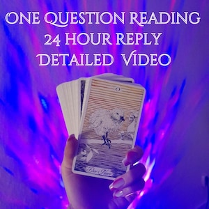 ONE Question Tarot Reading 24 HOUR Reply - One Question Psychic Reading - Same Day One Question Reading - Video Tarot Reading ANY Questions