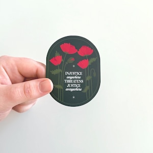 Pegatina Amapolas por la Paz – Vinilo de Amapola Roja Vibrante