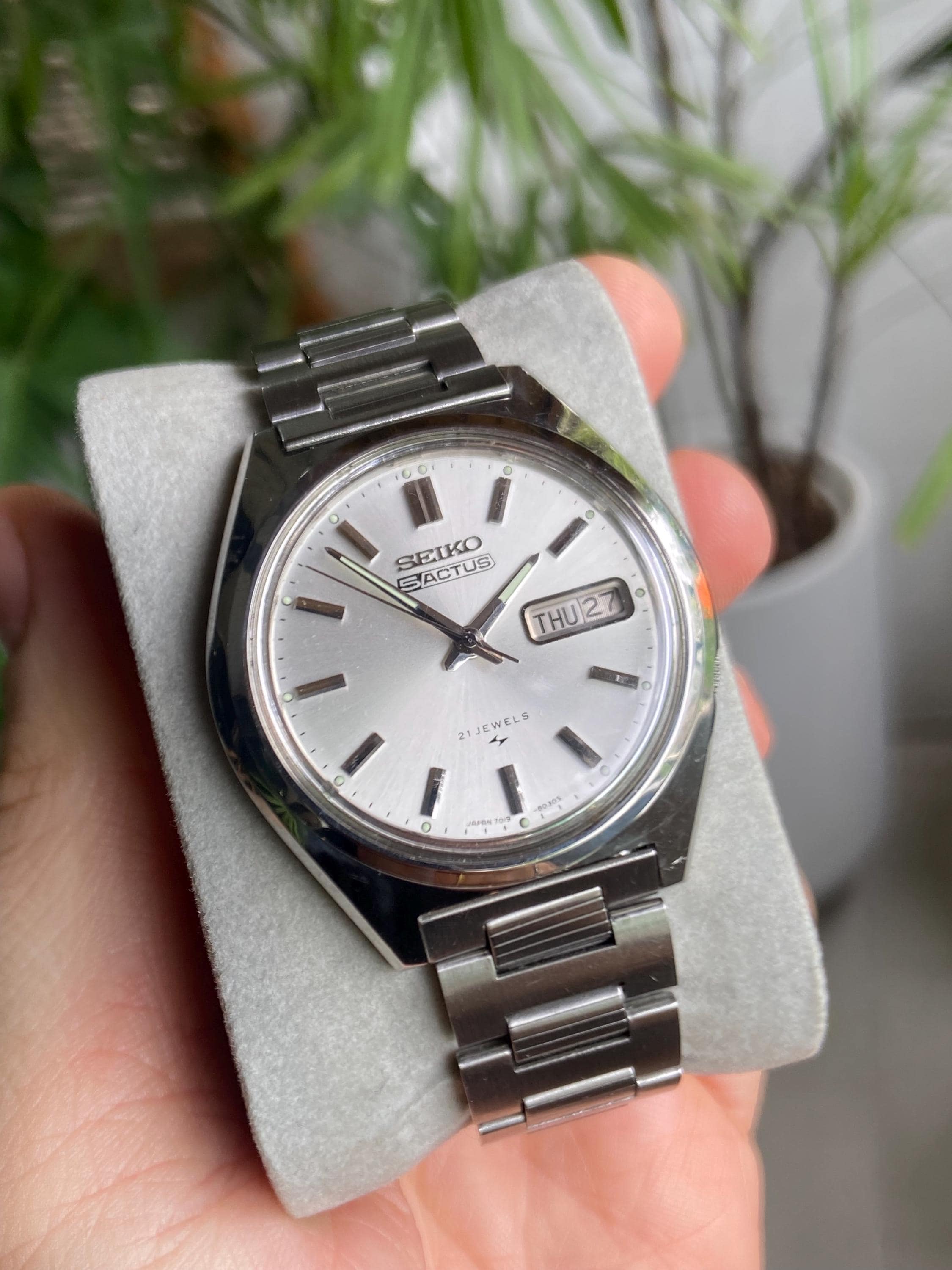 時計 SEIKO ACTUS SS 21JEWELS Vintage Vintage Seiko Actus 21 Jewels Salmon Dial Automatic 7019