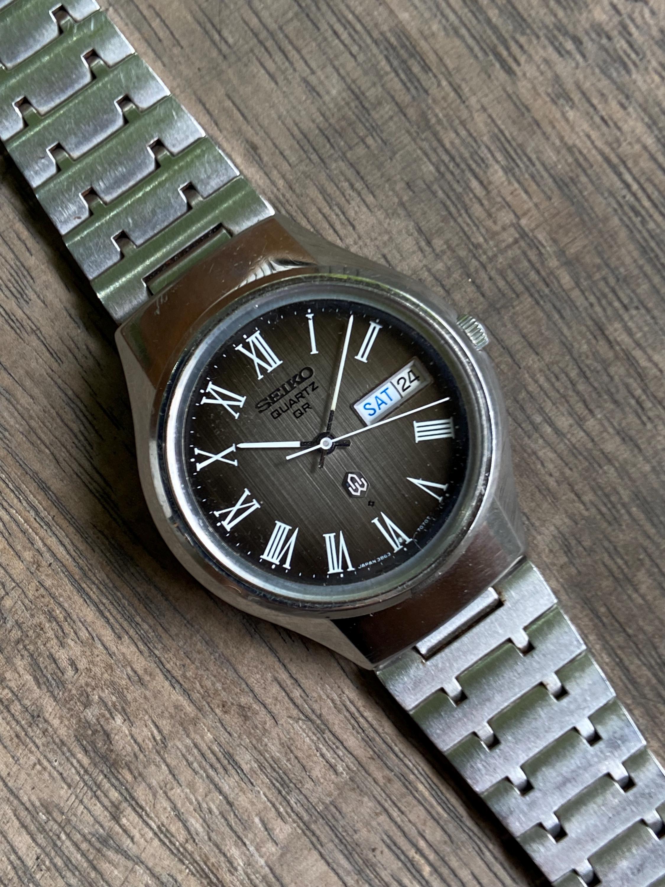 Seiko QR 3863-7010 Early Quartz Vintage Men's Watch Rare