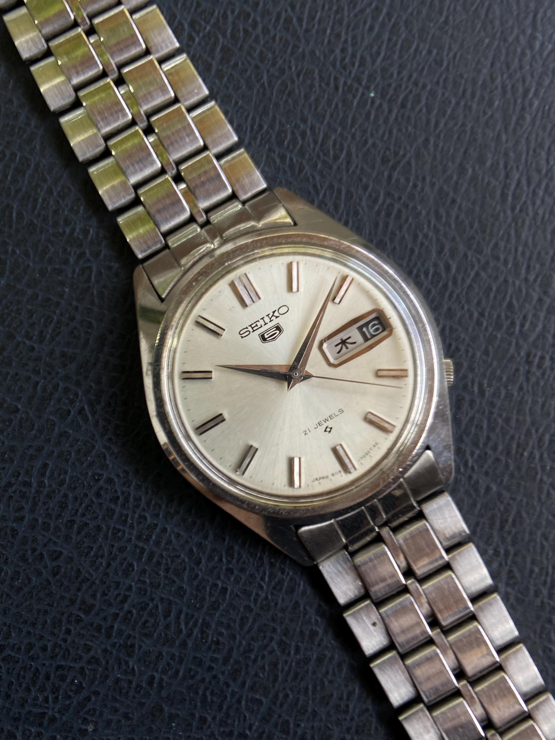 Rare 1967 Seiko 5 6119-7000 Mens Vintage Automatic Mechanical 