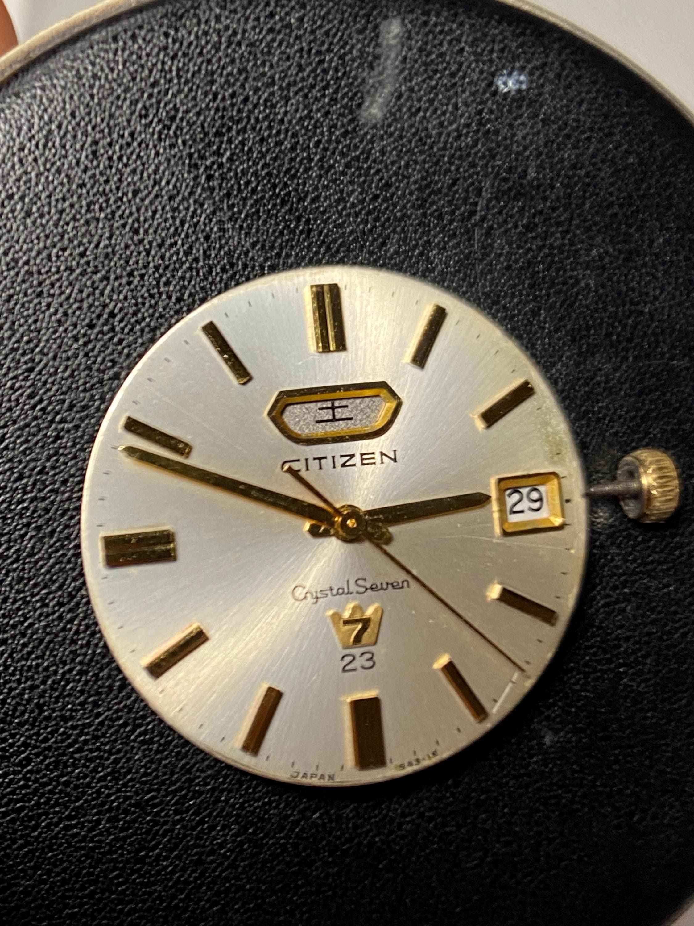 Vintage Citizen 60's Men's Watch Crystal Seven JDM Automatic Day