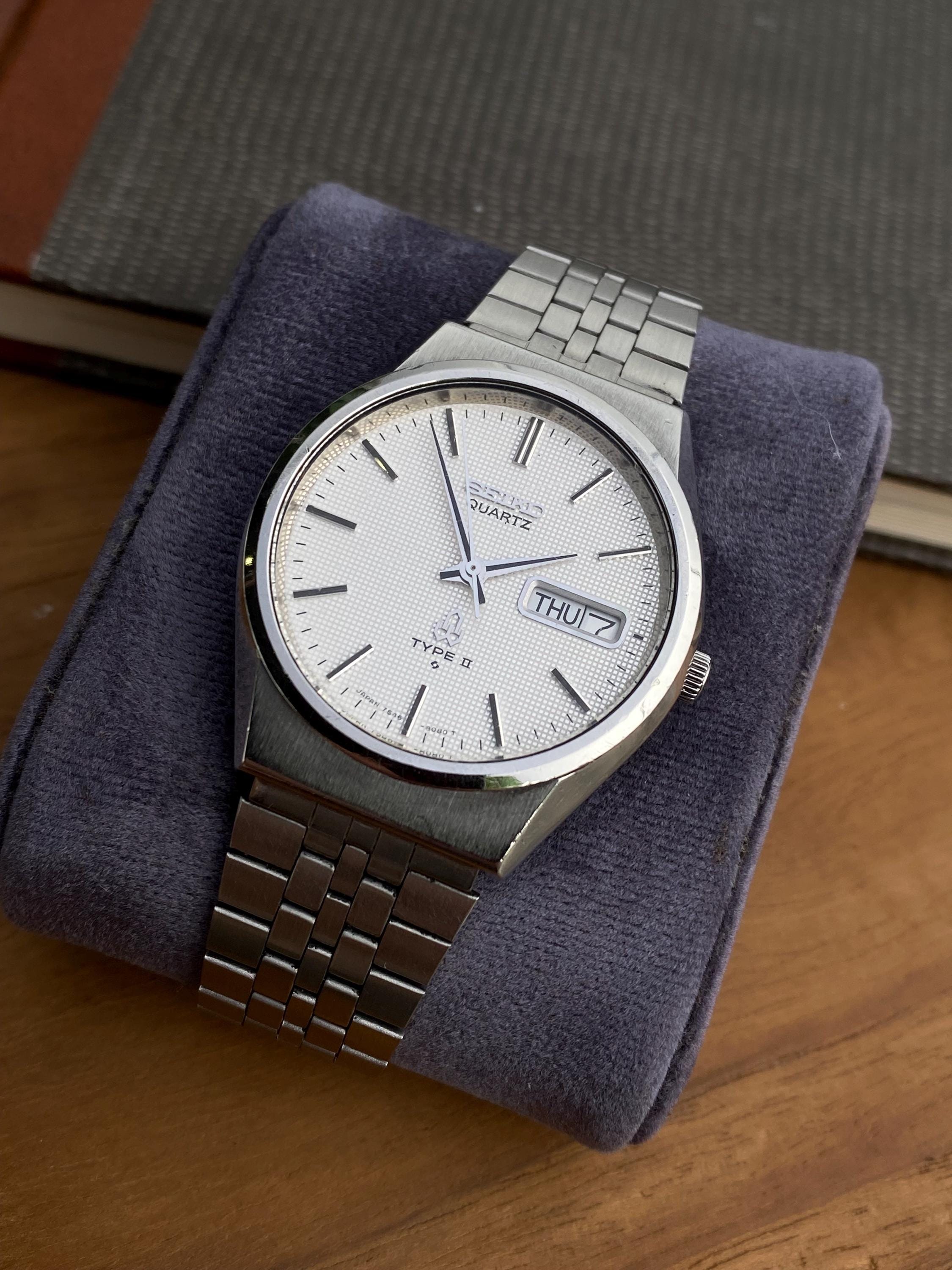 Seiko Quartz Type II Men's Watch 1970's With Original Bracelet Ref