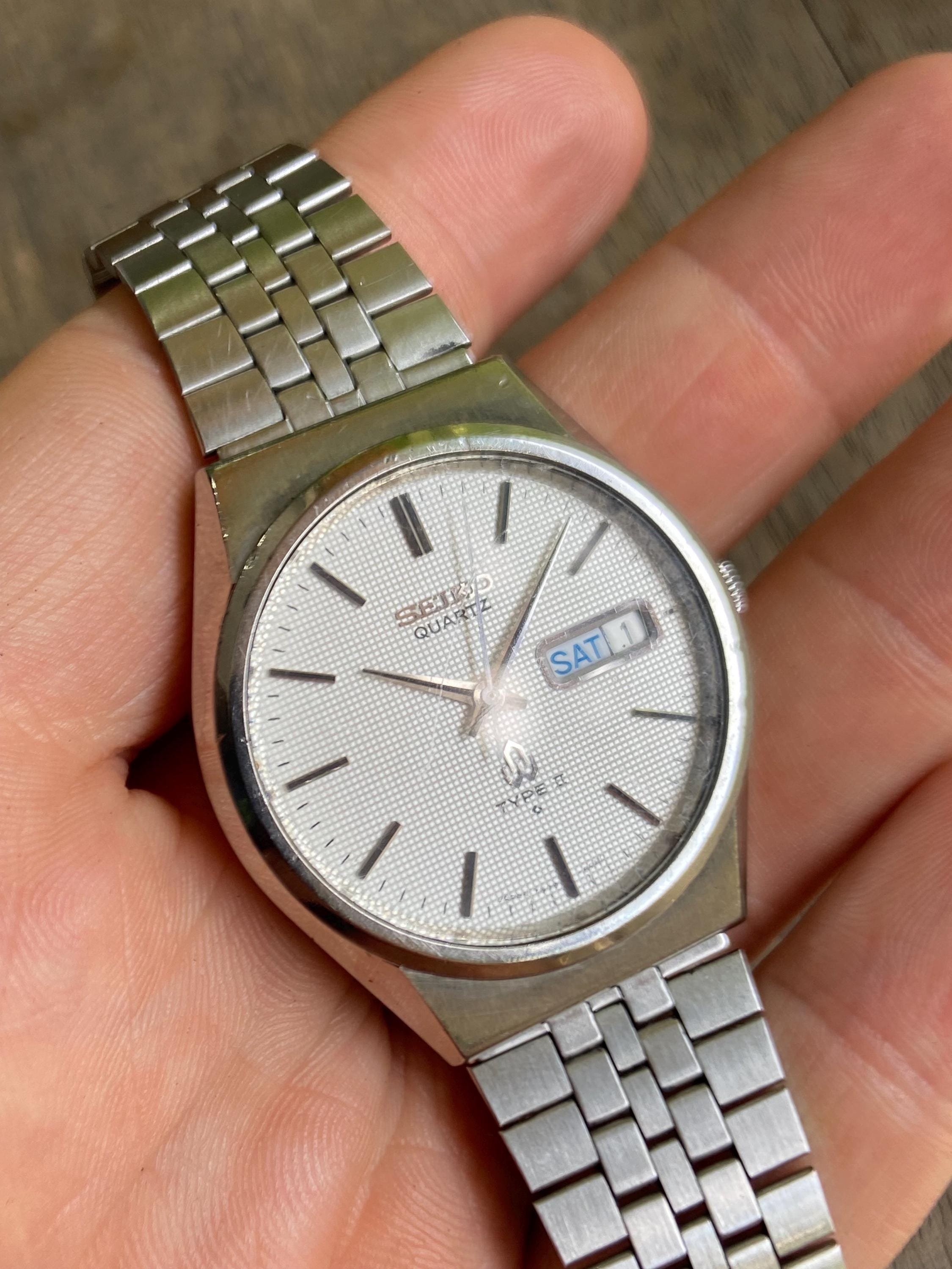 Seiko Quartz Type II Men's Watch 1970's With Original Bracelet Ref
