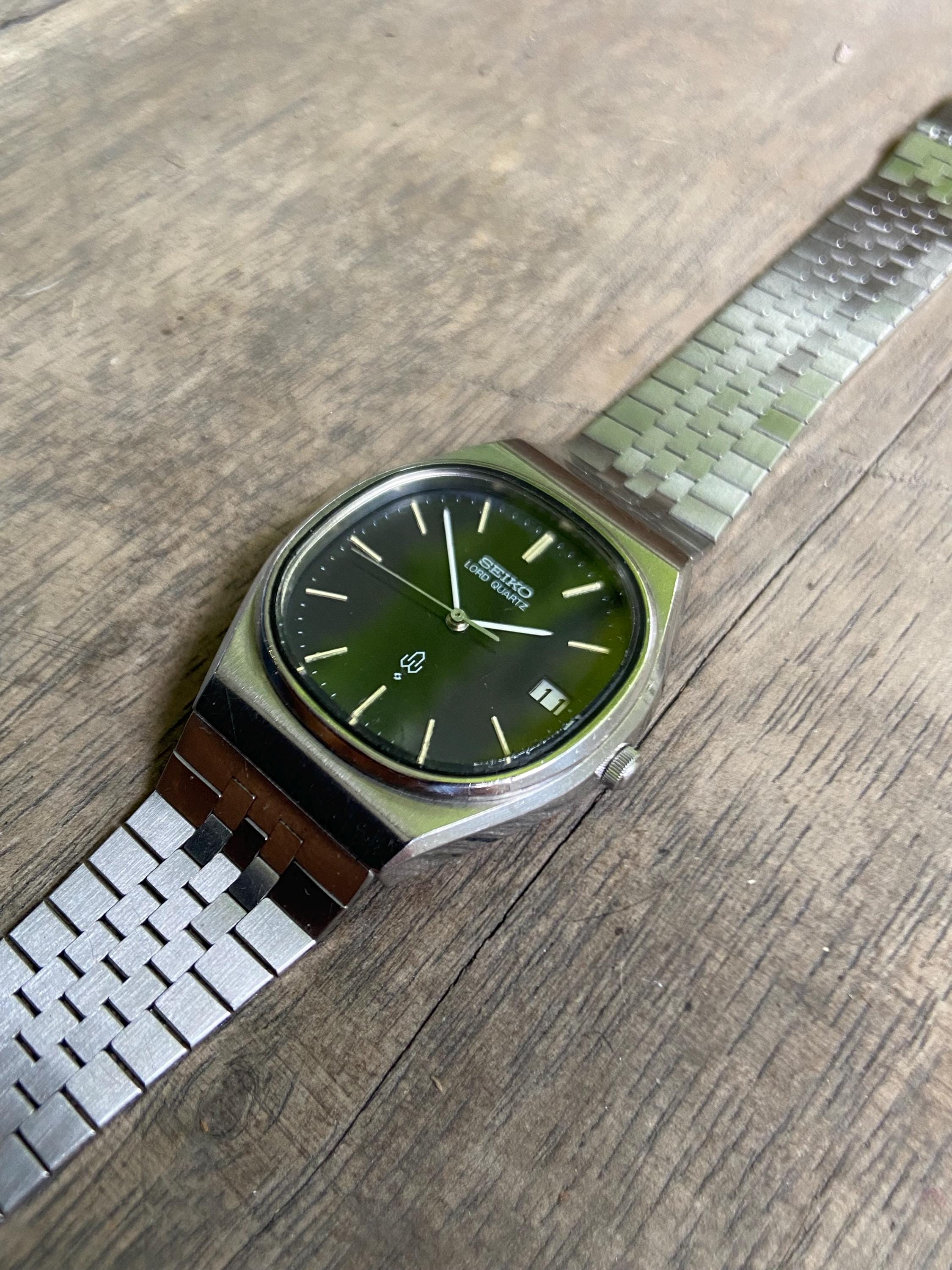 Rare 70's Square Seiko Lord Quartz 8242-5000 Vintage Men's