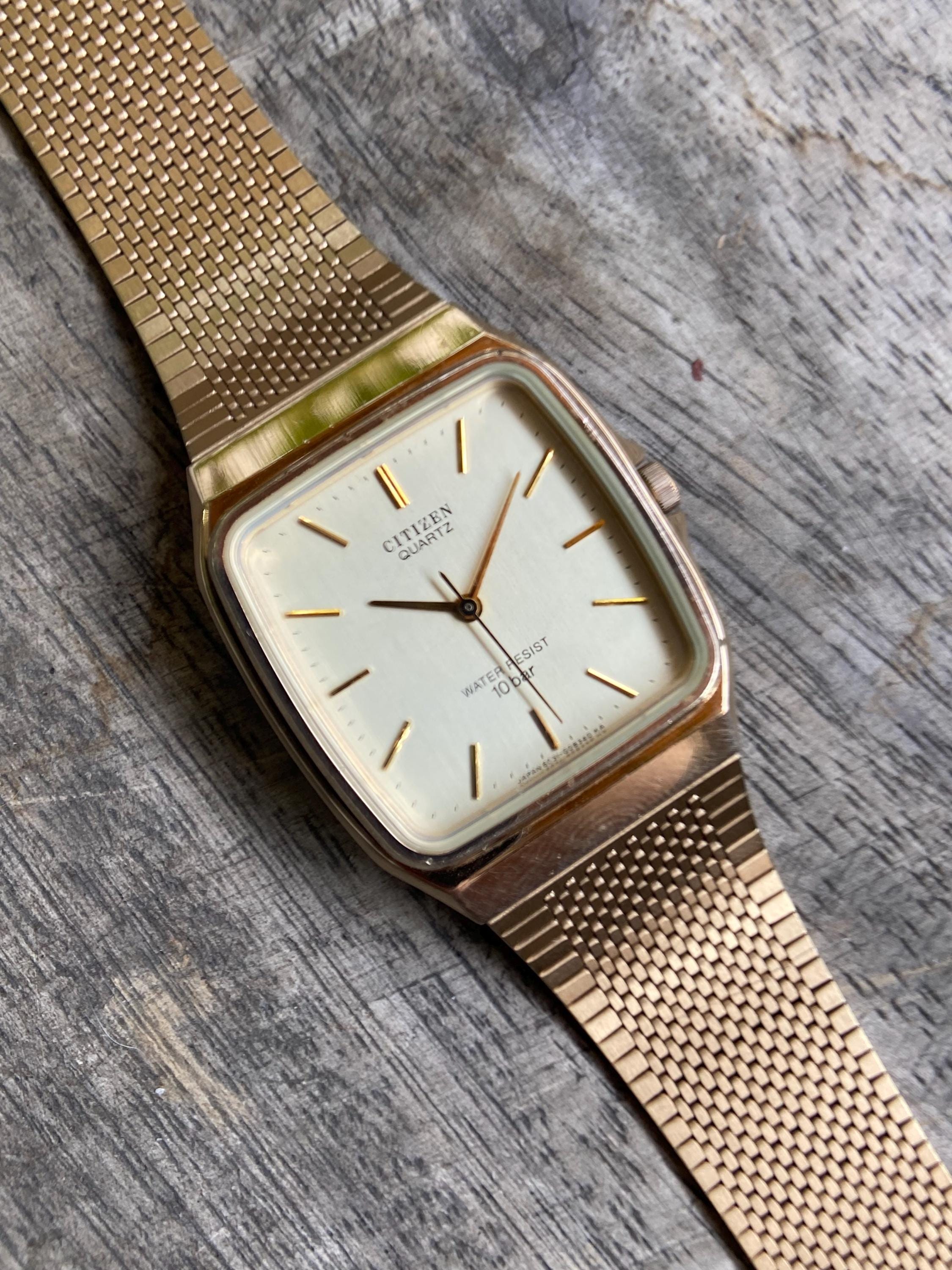 Citizen Vintage Japan Gold Quartz Tank Dress Watch Running il_fullxfull.6868605672_b4kq.jpg main image 2