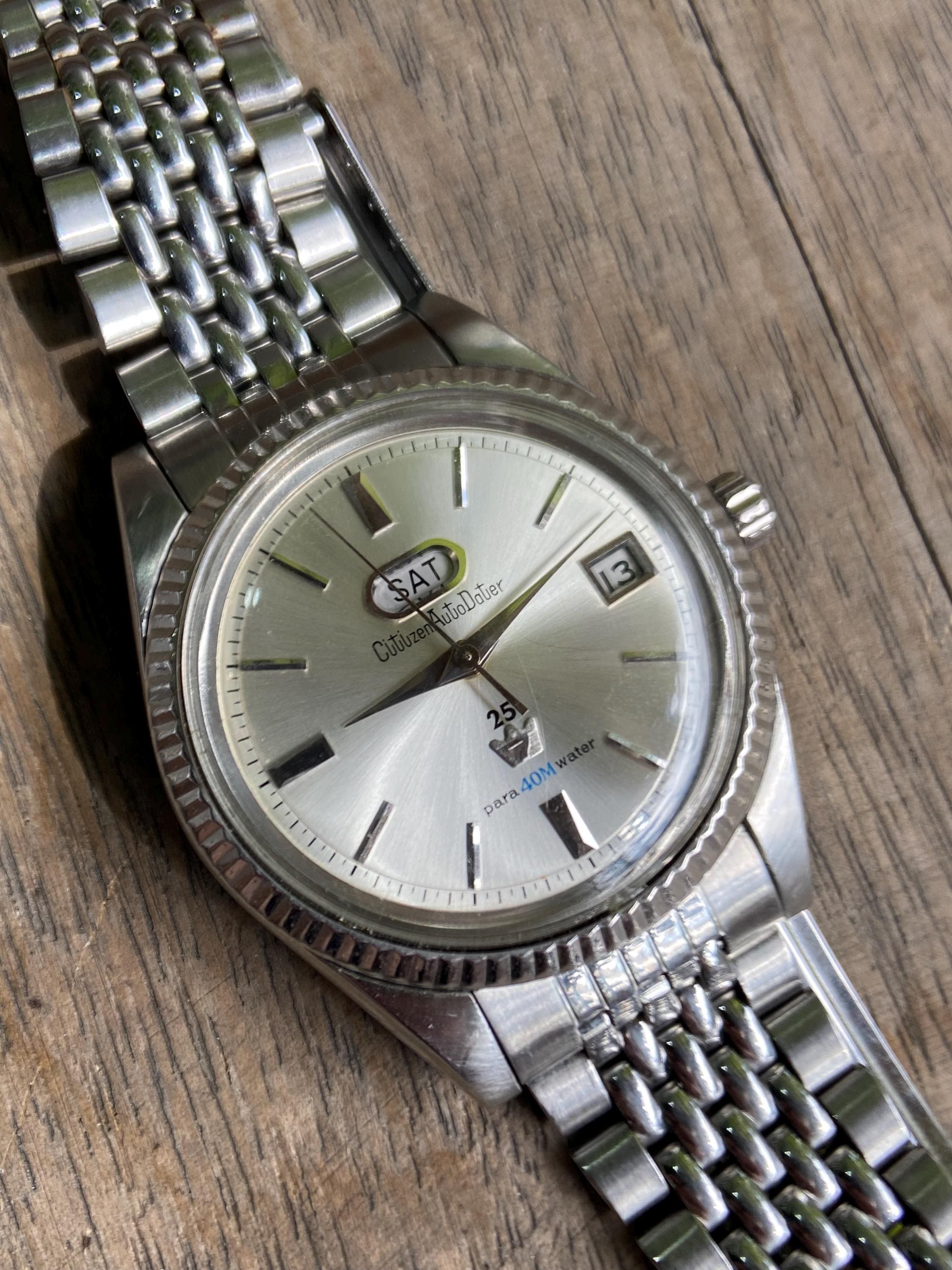 Reserved for Chad Vintage Citizen Auto Dater With Jet Movement 