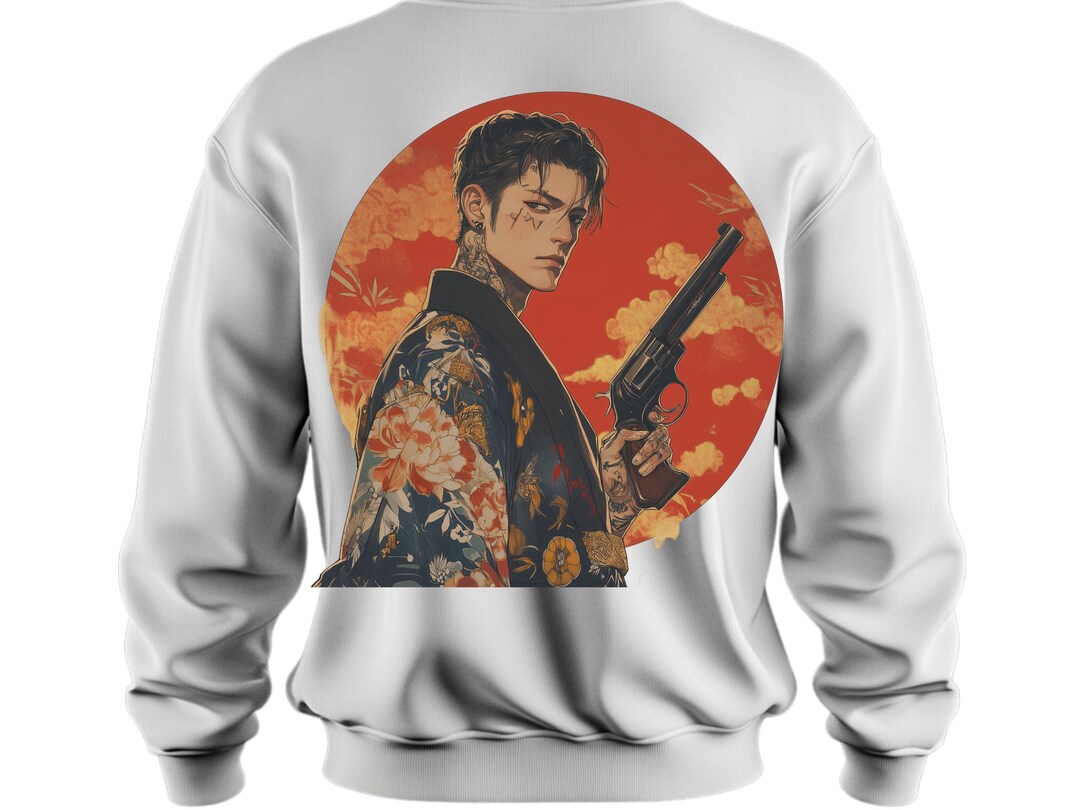 Yakuza Art Prints: Japanese Gangster Clipart (PNG Digital Download