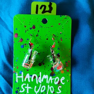 Fruit drink earrings!