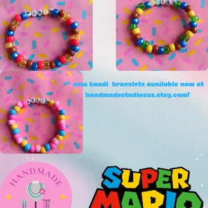 Video game bracelets/kandi bracelets/super bros