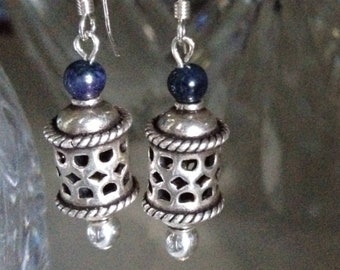 Sodalite & Sterling Earrings