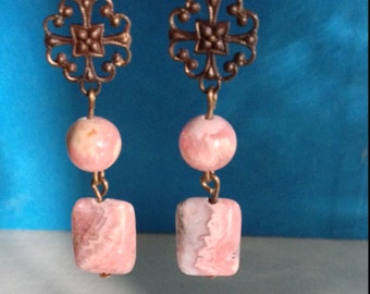 Strawberry Swirl Dangles