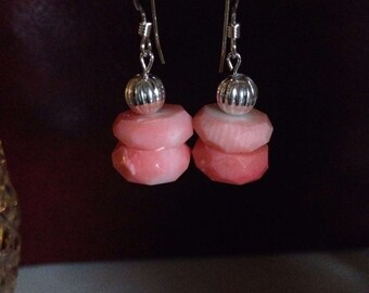 Pink Coral Dangles