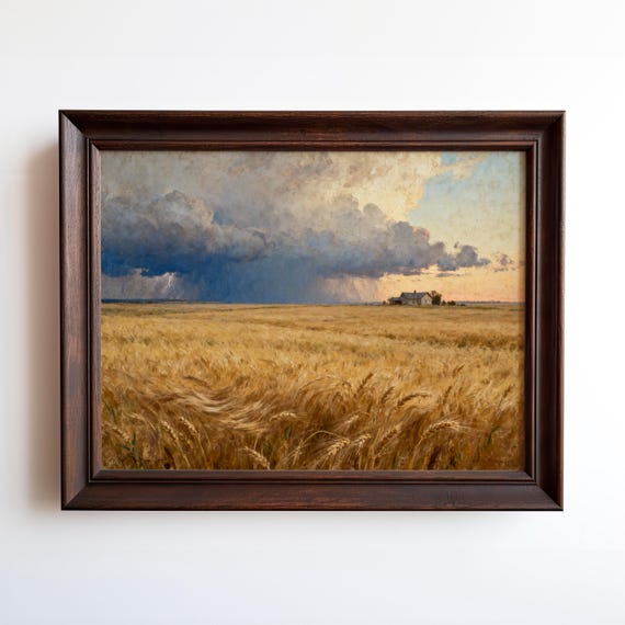 Great Plains Painting Art Print - Framed or Unframed