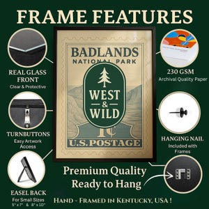 a picture of a frame with pictures of different things around it