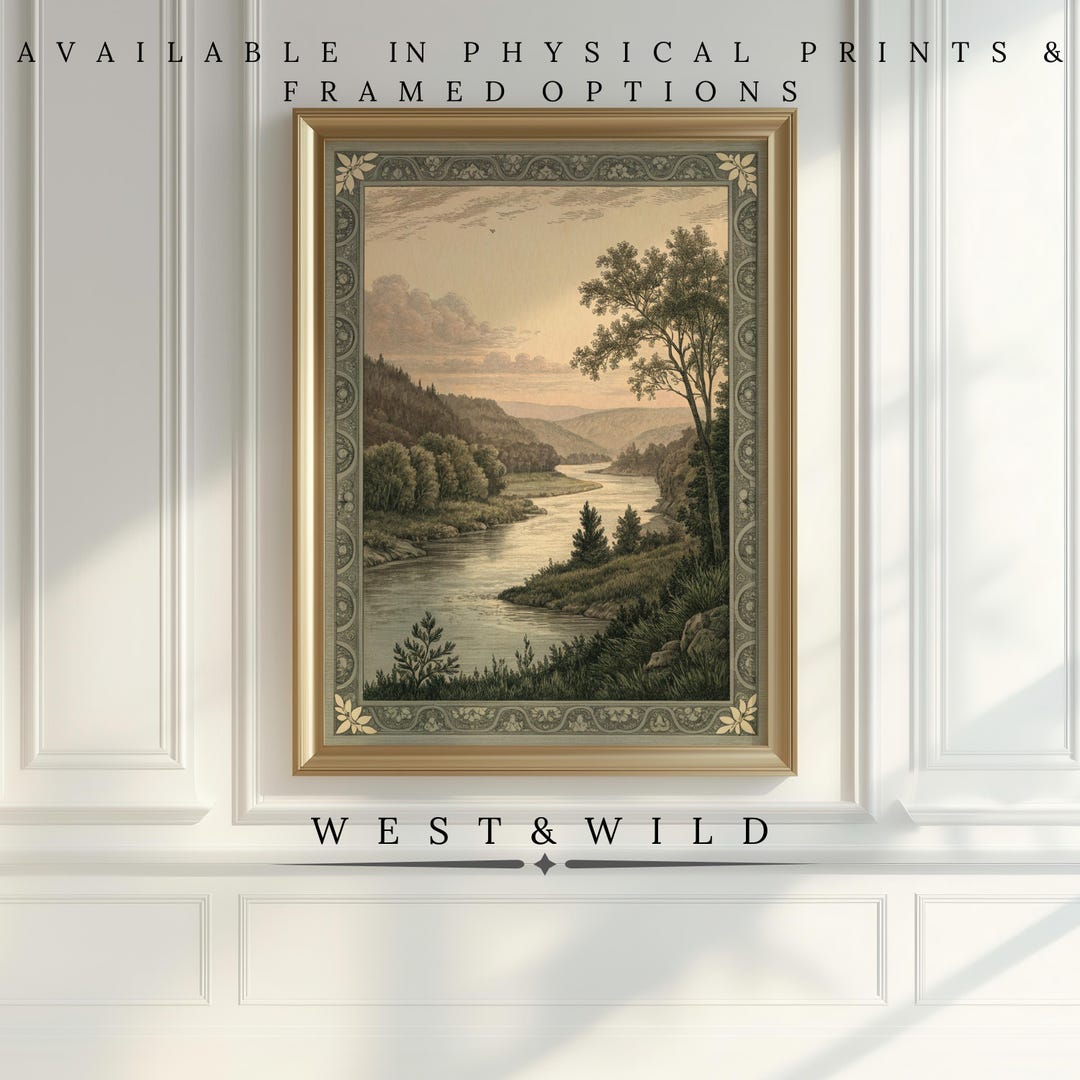 River Valley Victorian Style Wall Art,