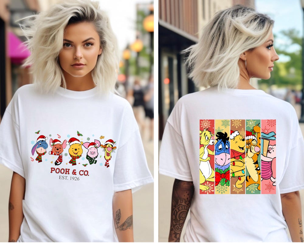Winnie The Pooh Christmas T-Shirt, Pooh And Friends Sweatshirt Hoodie, Disney Christmas Tee, Family Christmas Shirts, Christmas Gifts