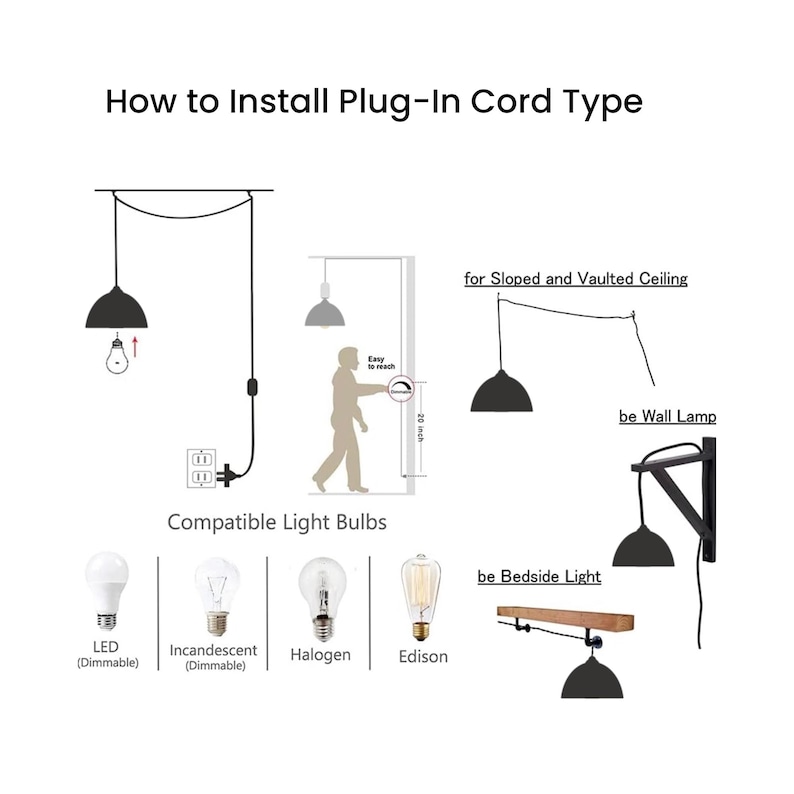 Elisa Japandi Minimalistisk Hängande Lampa i Rotting. Rustik Boho Hängande Lampa för Sovrumsinredning, Köksö. Hängande Lampa i Rotting bild 5