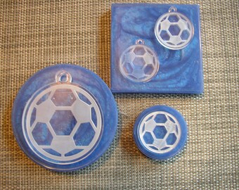 MOLD * Soccer Ball * Silicone Mold * Ornament * Coaster * Magnet * Keychain * Earrings * Necklace * Resin * Epoxy * Molds * Sports * Molds
