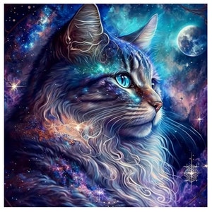 Pretty Kitty/cat 5D Diamond Painting KIT 30x30cm Full Round Drills - Etsy