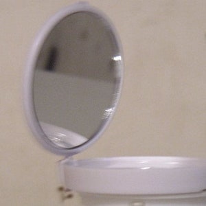 WHITE * Blank * Mirror Cell Phone Grips * 2 Mirrors! * Mirror &quot;Compact *White * YOU Decorate * Phone Stand * Resin Art * Not for Sublimation