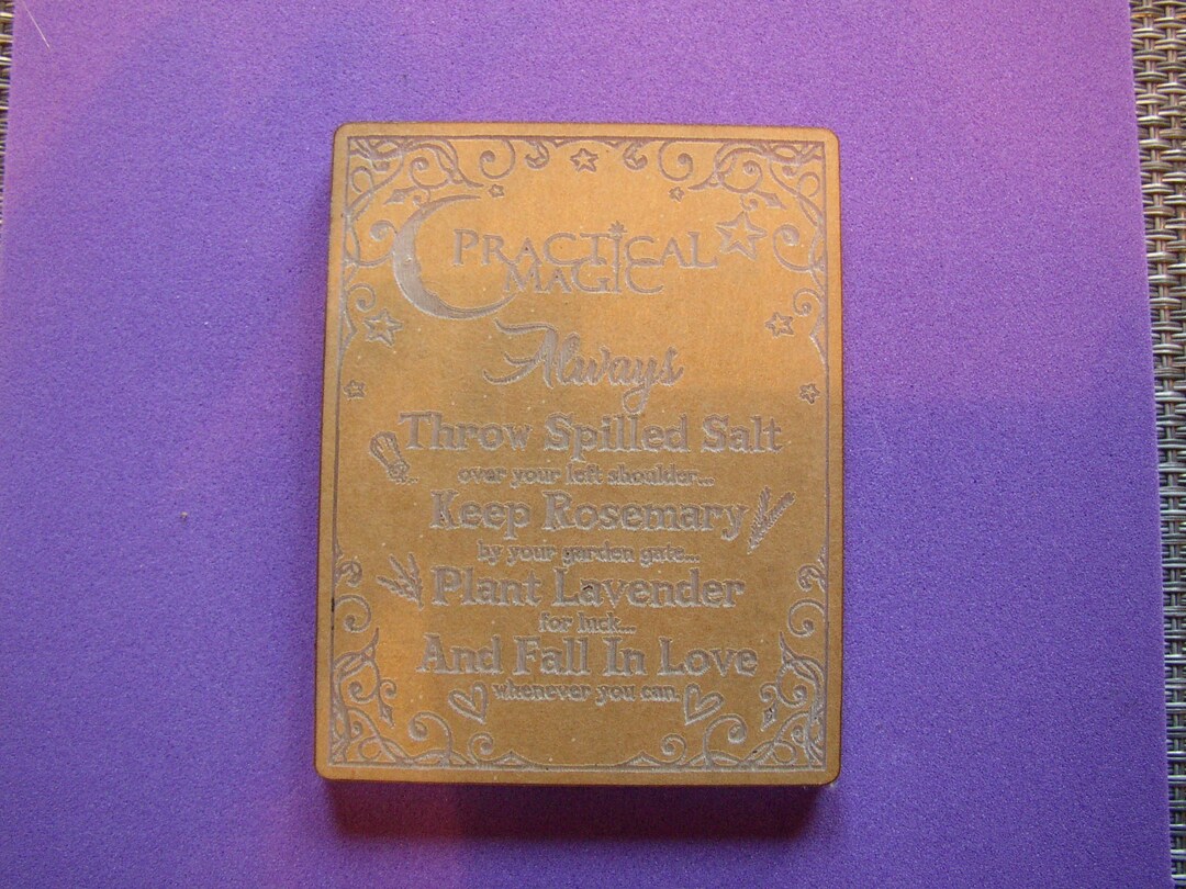 MOLD * Rules of Practical Magic * 2 Versions * Silicone Mold * Magnets ...