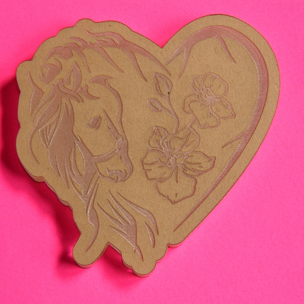 BEAUTIFUL ! Horse * Heart * Flowers * Acrylic Blank for Making Silicone Molds