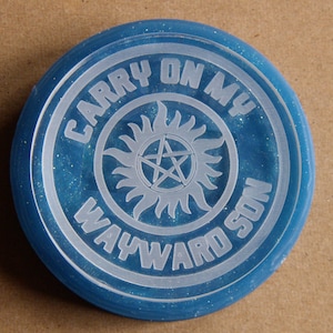 MOLD * Supernatural * Carry On My Wayward Son * Anti-Possession * Silicone Mold * Phone Grip * Keychain * Coaster * Resin * Epoxy * Molds