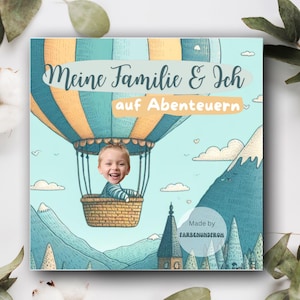 Personalisiertes Kinderfotobuch, Pappbilderbuch für Kinder als persönliches Geschenk für Baby und Kind mit eigenen Familienfotos.