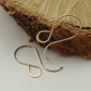 Gold Filled Ear Wires - Teardrop Earwires - Fancy Ear Wires - Earring Hooks - Earring Replacement - Earwire DIY - Gold Filled Ear Hooks