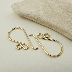French Hook Gold Filled, Earring Hook For Jewelry Making, Handmade Ear Wire Findings