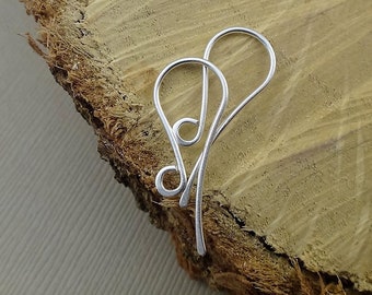 French Ear Wires - Sterling Silver Hamered Ear Hooks - Shepherd Earwires - Jewelry Finding Supply - 20 gauge - 21 gauge - 22 gauge