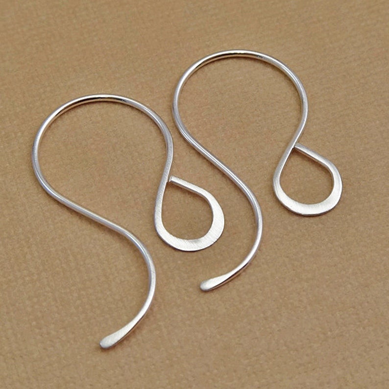 Teardrop Earring Hooks Hammered Ear Wires Fancy Earring Etsy