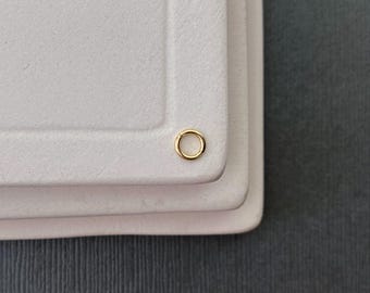 10k Solid Gold Jump Ring, 3mm Open Connector Finding for Permanent Jewelry,  Handmade supply for jewelry making