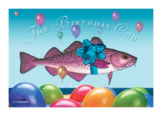 The Birthday Cod Greeting Cod Etsy The Birthday Cod Greeting Cod Etsy