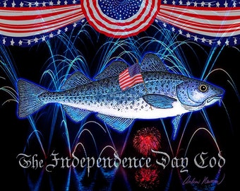 The Independence Day Cod (10x8 print)