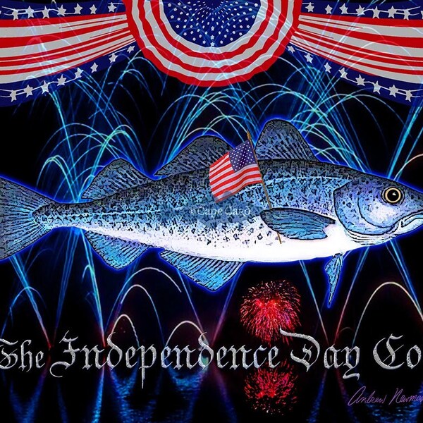 The Independence Day Cod (10x8 print)