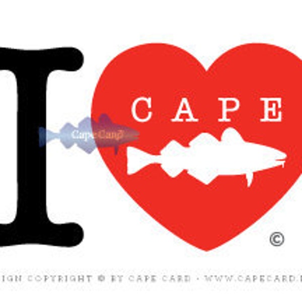 I Heart Cape Cod (sticker)