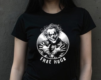Sinister Clown Unisex Alternative Vintage Tee, Scary Clown Tee, Halloween Shirt, Horror Tee, Retro Creepy Clown T-Shirt, Clown Lover Gift