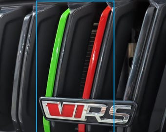 Decorative vinyl strips for Skoda Octavia MK4 VRS grille x2