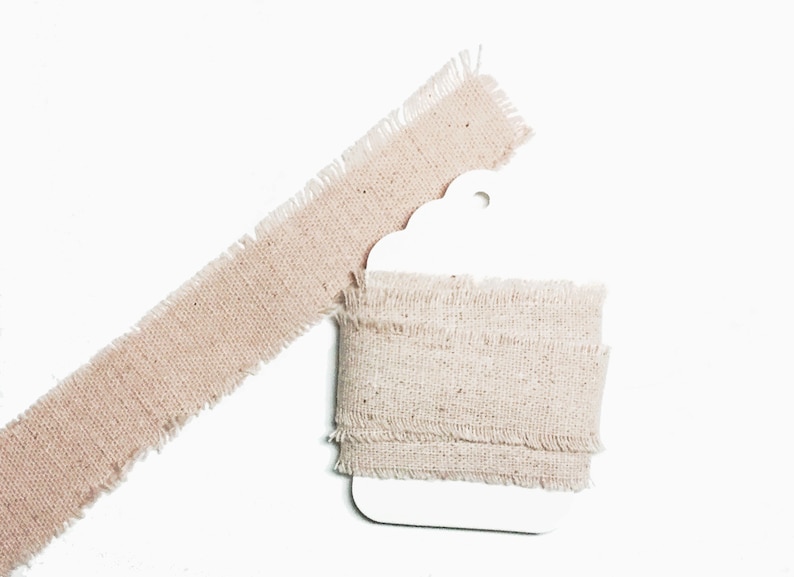 1 Frayed Linen Ribbon | Etsy