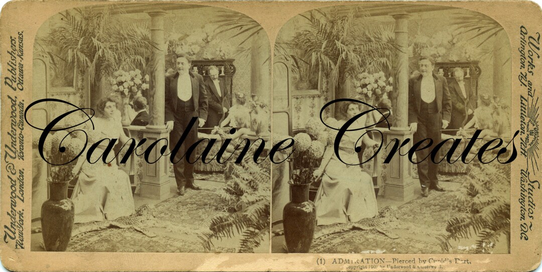 Printable Antique Stereoscope Viewer Cards - Etsy