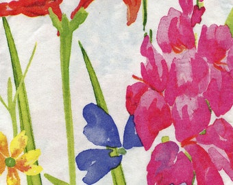 Frühling/Florale Servietten; ZWEI Hostess Size Servietten; Bedruckte Papierservietten; Decoupage; Junk Journaling; Collage; Mixed Media Kunst